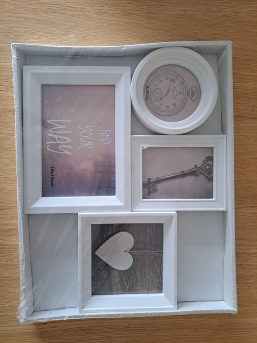 Biała ramka na zdjęcia