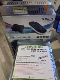 Kit led rgb com comando