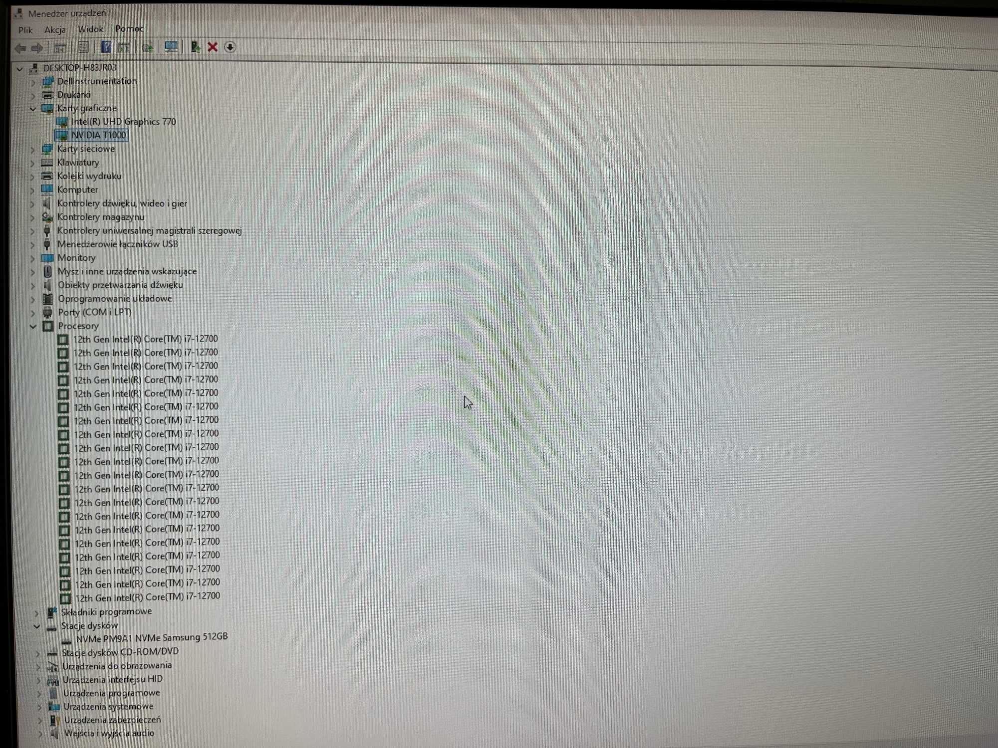 Precision 3460, NVIDIA T1000, obsługa wielu monitorów