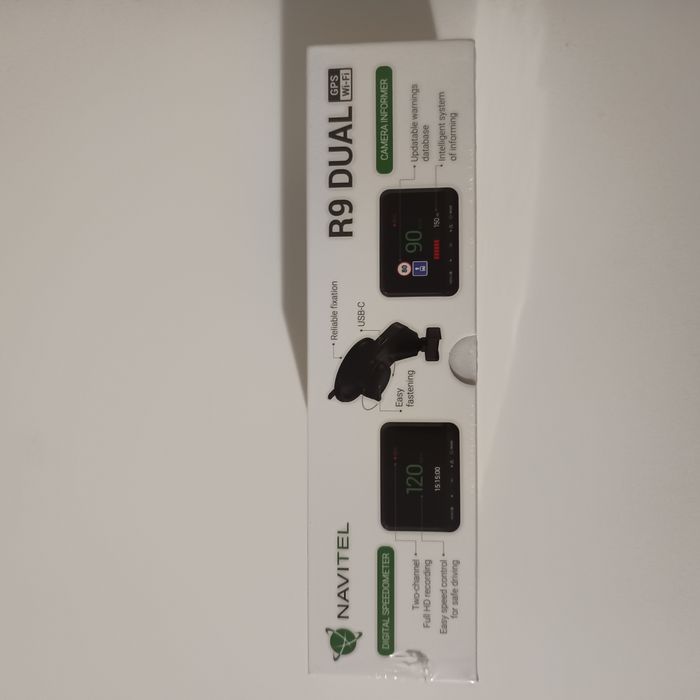 Wideorejestrator kamera samochodowa Navitel R9 dual nowa zafoliowana