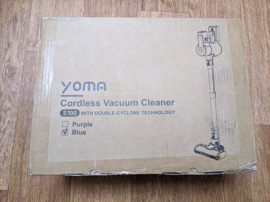Новий акумуляторний пилосос пылесос YOMA S100 блакитний
