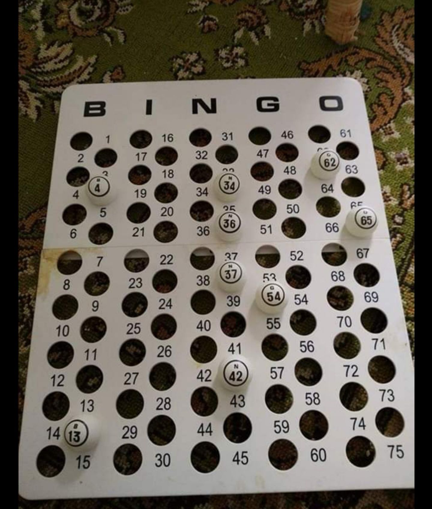Roleta e cartões Bingo