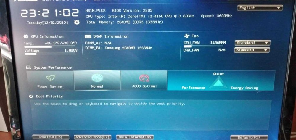 Asus H81M Plus+CPU I5-4430S