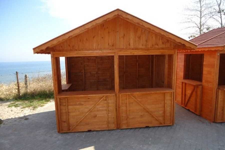 Domek handlowy 3 drewniany kiosk sklepik producent