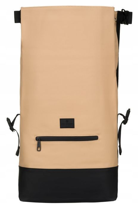 Plecak miejski roll-top z zewnętrzną kieszenią na suwak - Peterson