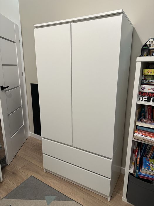 Biała szafa 180 wys 90 szer 50 głęb