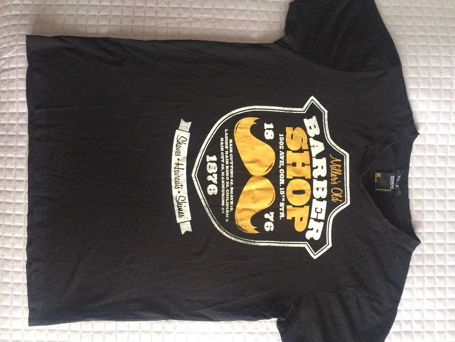 SMOG - 'Barber Shop' fajny T-shirt z wąsiskami