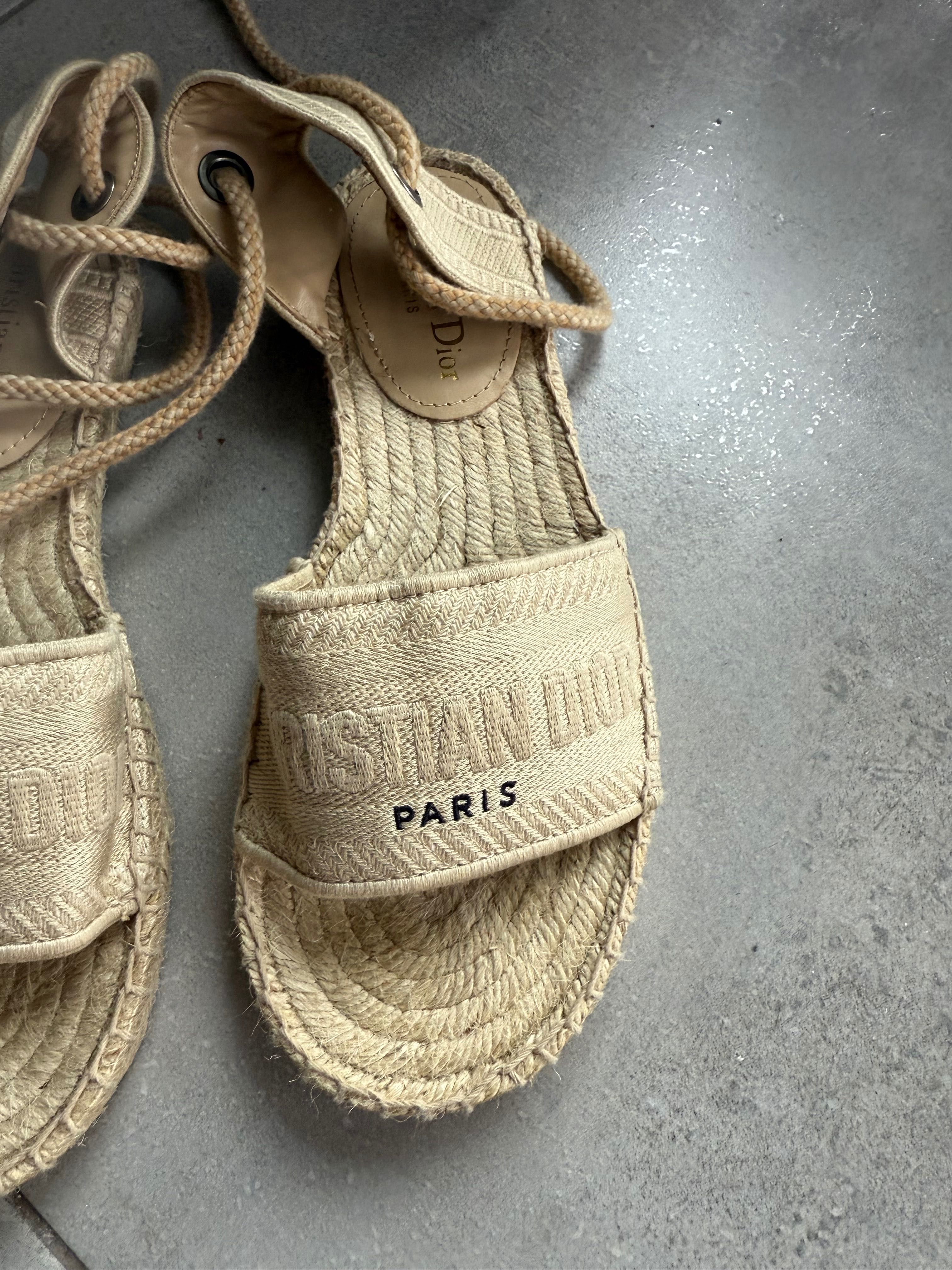 Christian Dior espadryle 37