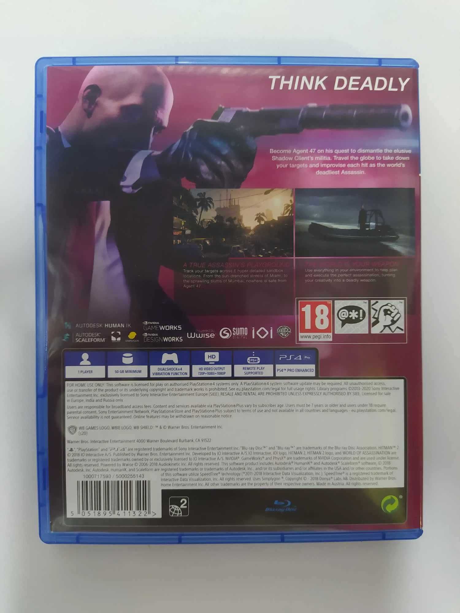 Hitman 2 PS4 Polskie napisy są w grze PS4 i PS5