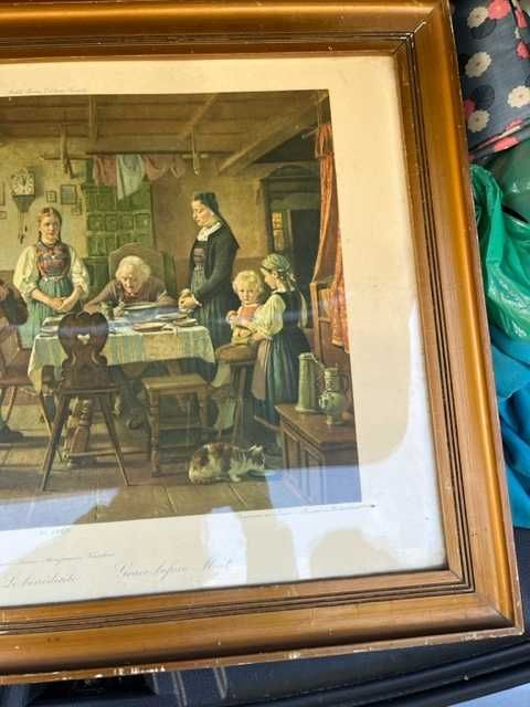 Quadro/moldura com estampa antiga