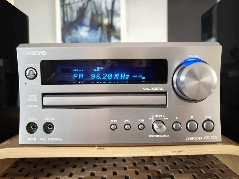 Amplituner Onkyo CR-715 + Onkyo D-N10BX  (wspaniały dźwięk/ zadbany)