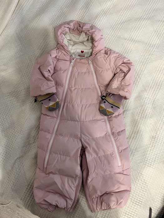 Зимний комбинезон Reima 2 в 1, 68/74 с шапкой и варежками