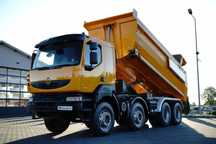 Renault KERAX 480 / 8x4 / WYWROTKA TYLNOZSYPOWA / MEILLER KIPPER / HYDROKLAPA / SPROWADZONA