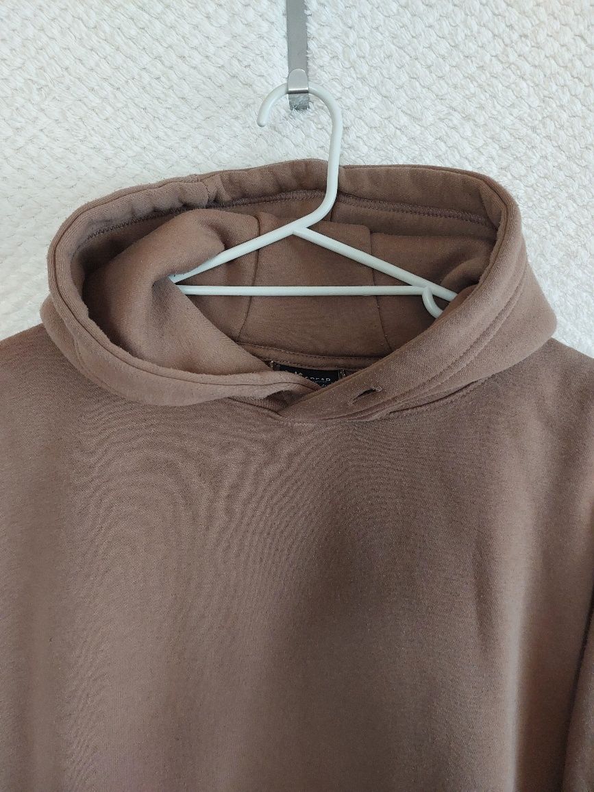 Męska bluza polarowa z kapturem. Pull&Bear. Rozmiar M/oversize