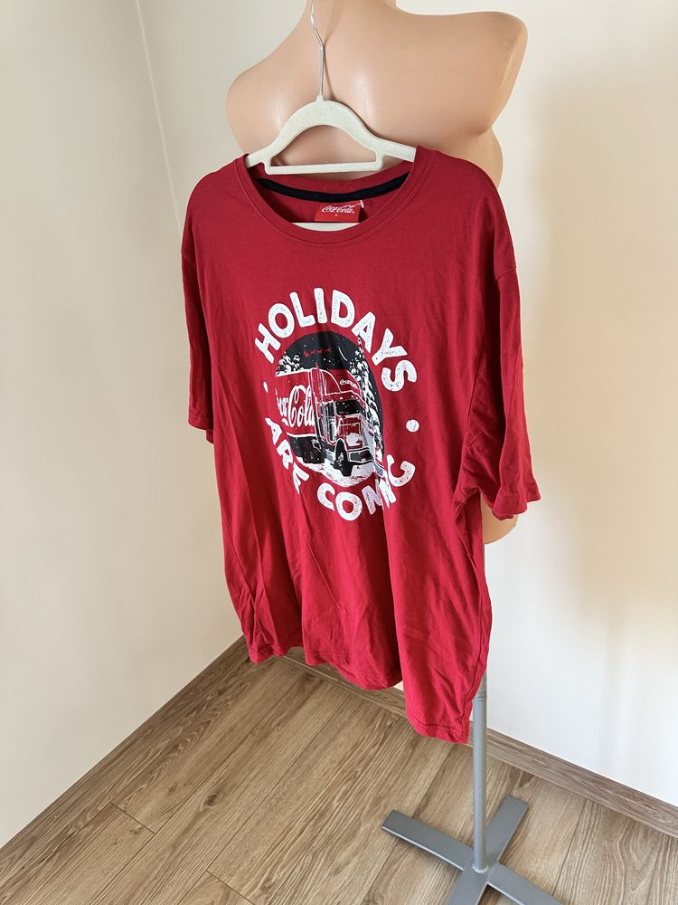 T-shirt świąteczny coca cola rozmiar L sesja święta christmas