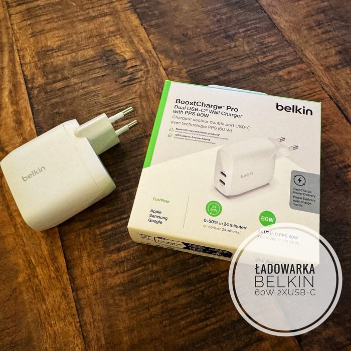 Ładowarka Belkin 2xUSB-C 60W