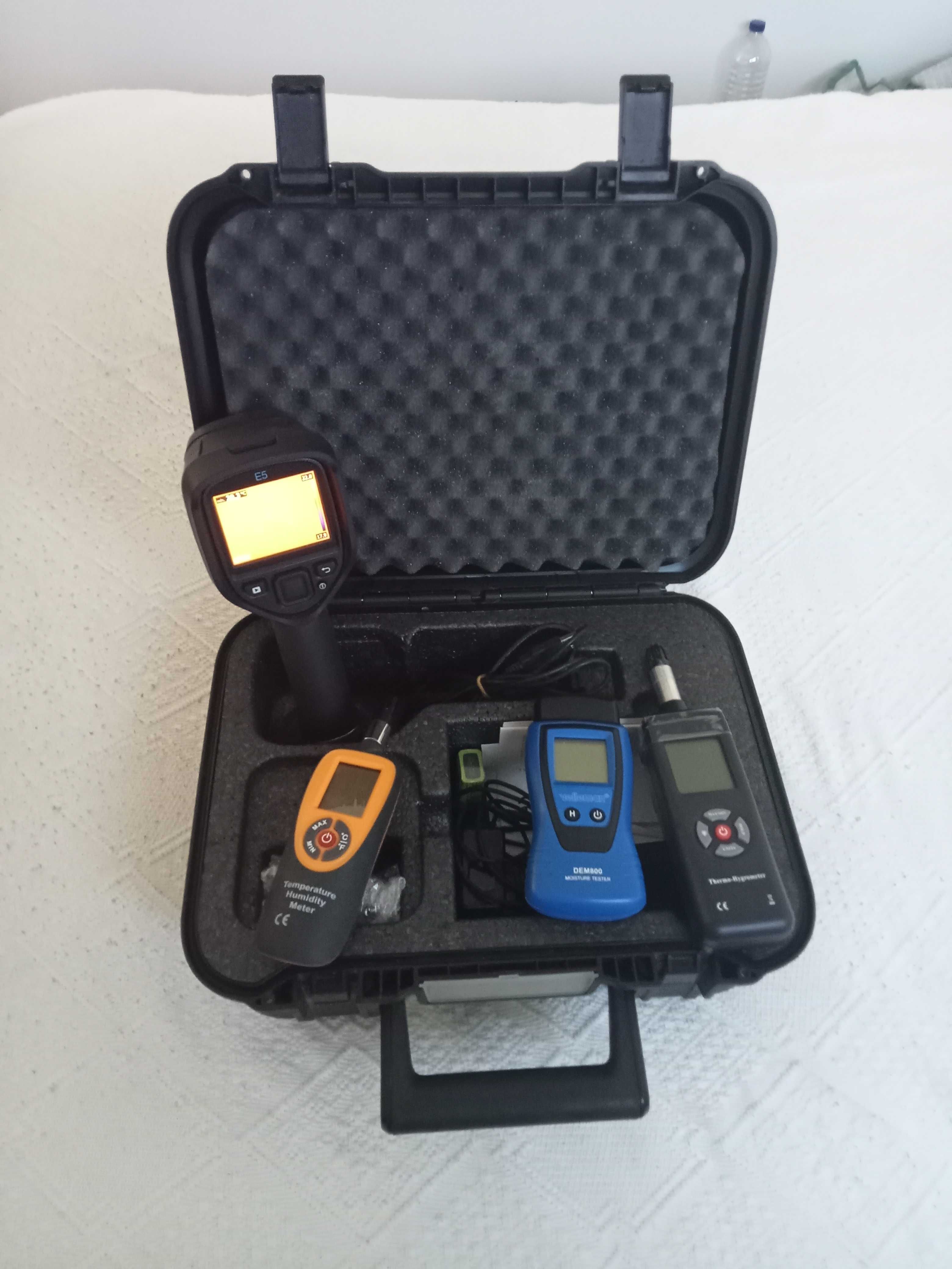 Camara Termográfica E5 Flir + 3 equipamentos de medição H/R e Temp