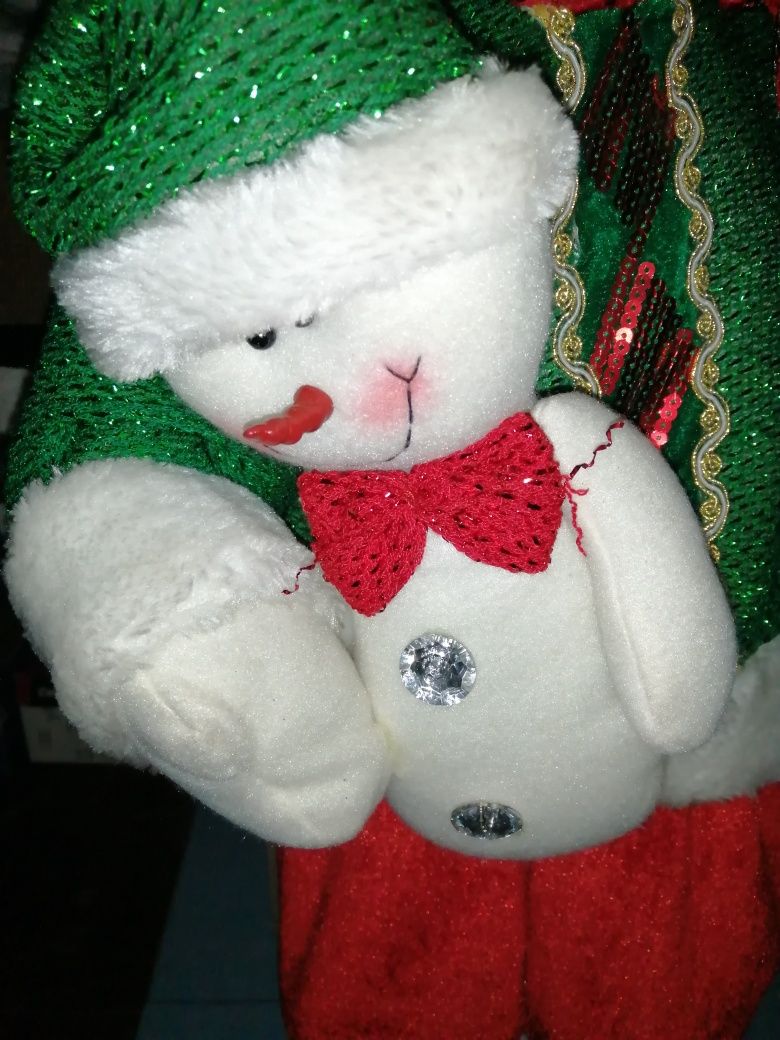 Новогодняя игрушка Снеговик большой новогодько Yes!Fun