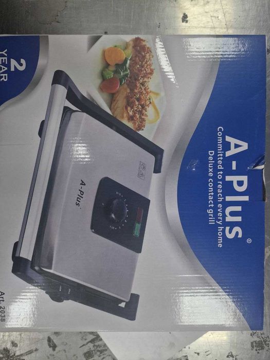 Новий електричний гриль A-Plus — 2000 Вт, антипригарне покриття