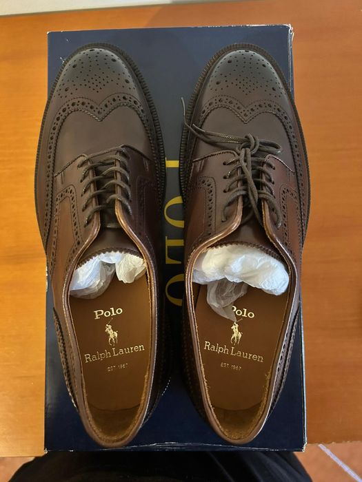 Sapatos novos castanhos Ralph Lauren