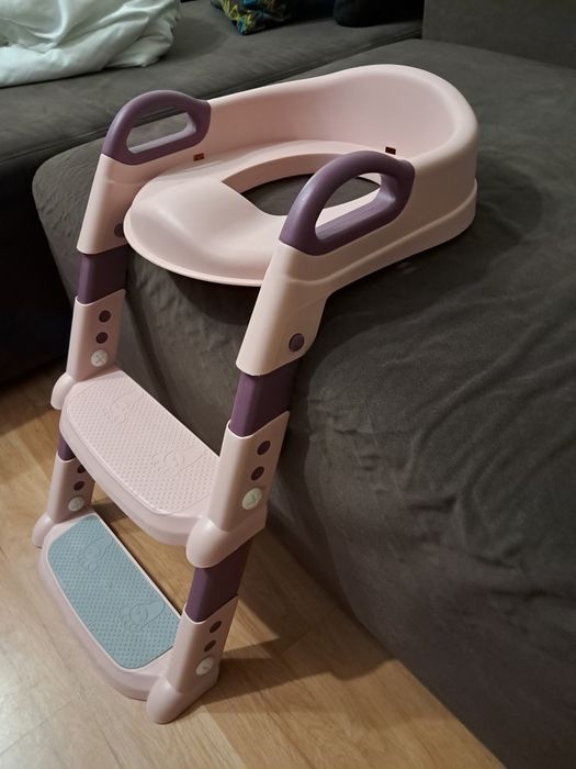 Podstawka–drabinka + nakładka na toaletę dla dziecka – bardzo dobry st
