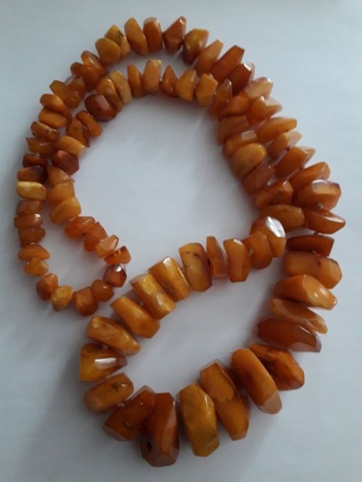 Naszyjnik bursztyn bałtycki 133gram
