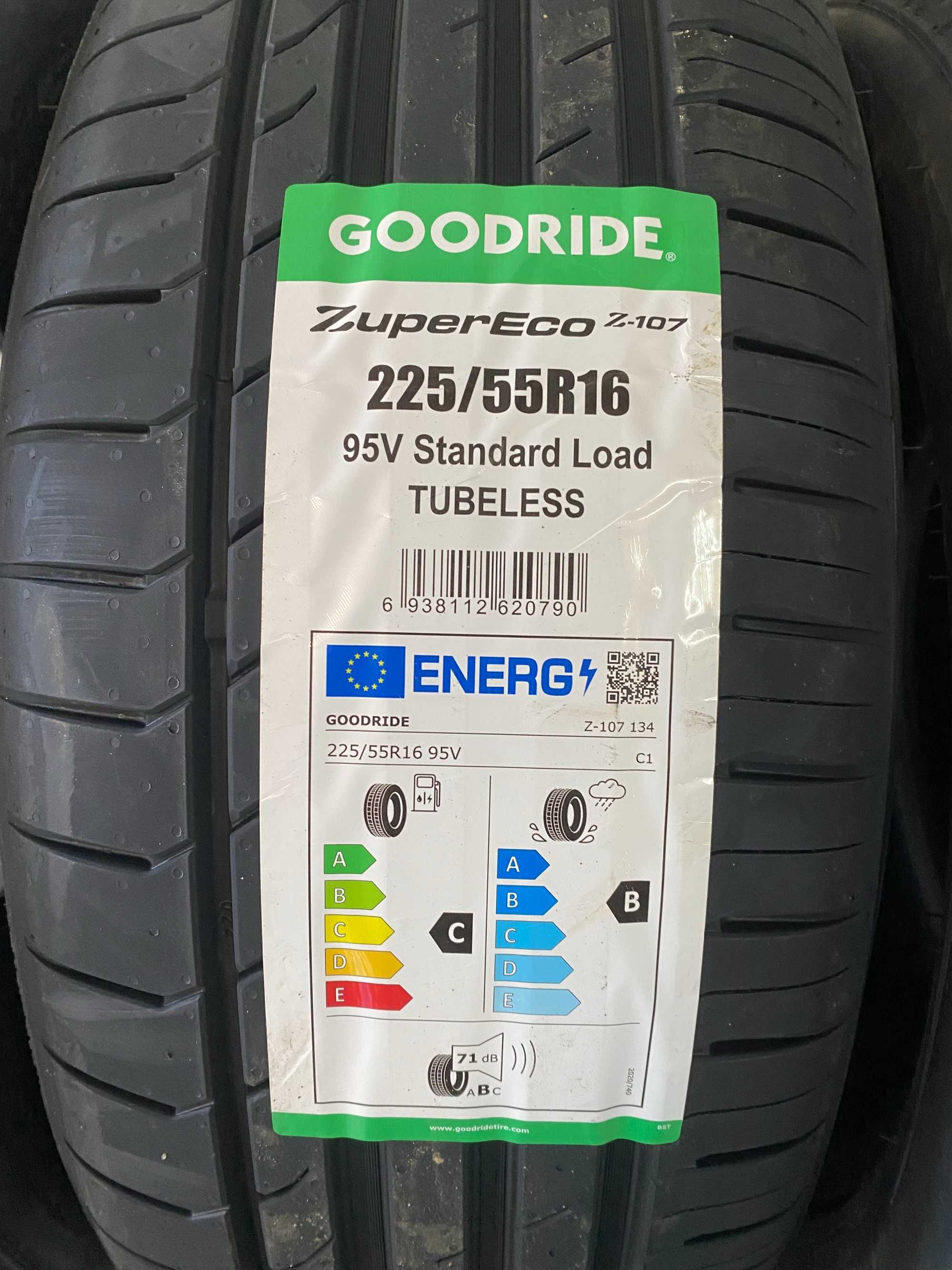 4x 225/55 R.16 95V Goodride ZuperEco Z107 z 2025r NOWE! Rant ochronny