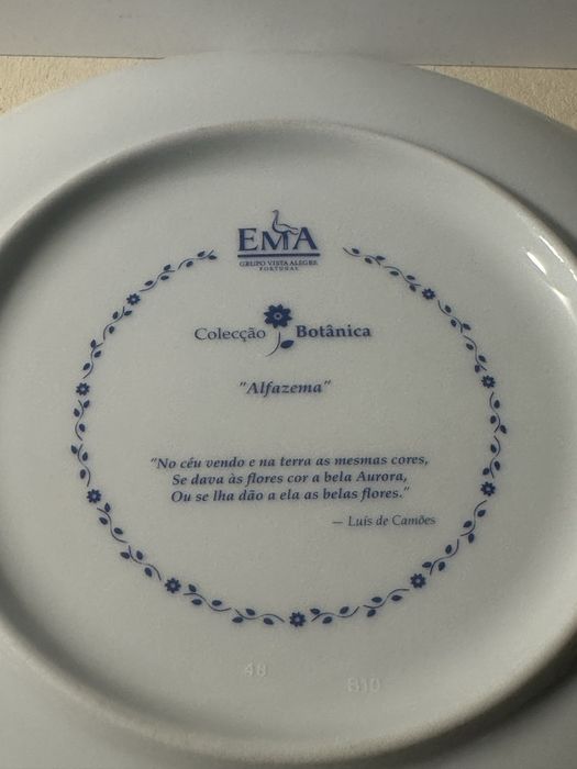 Prato EMA coleção botânica