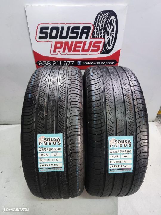 2 pneus como novos 255-50r20 michelin - oferta dos portes