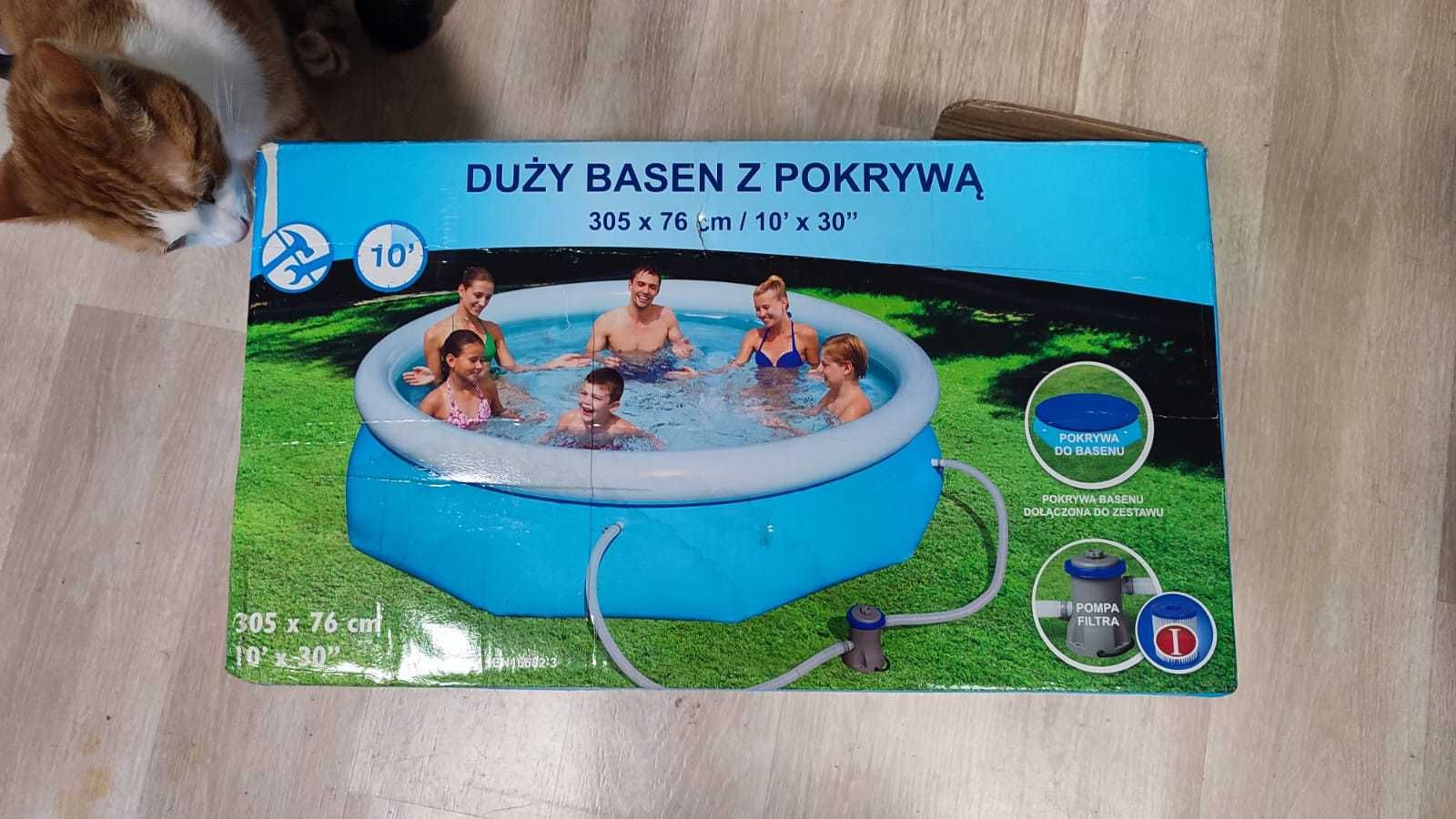 Duży basen Bestway z pokrywą