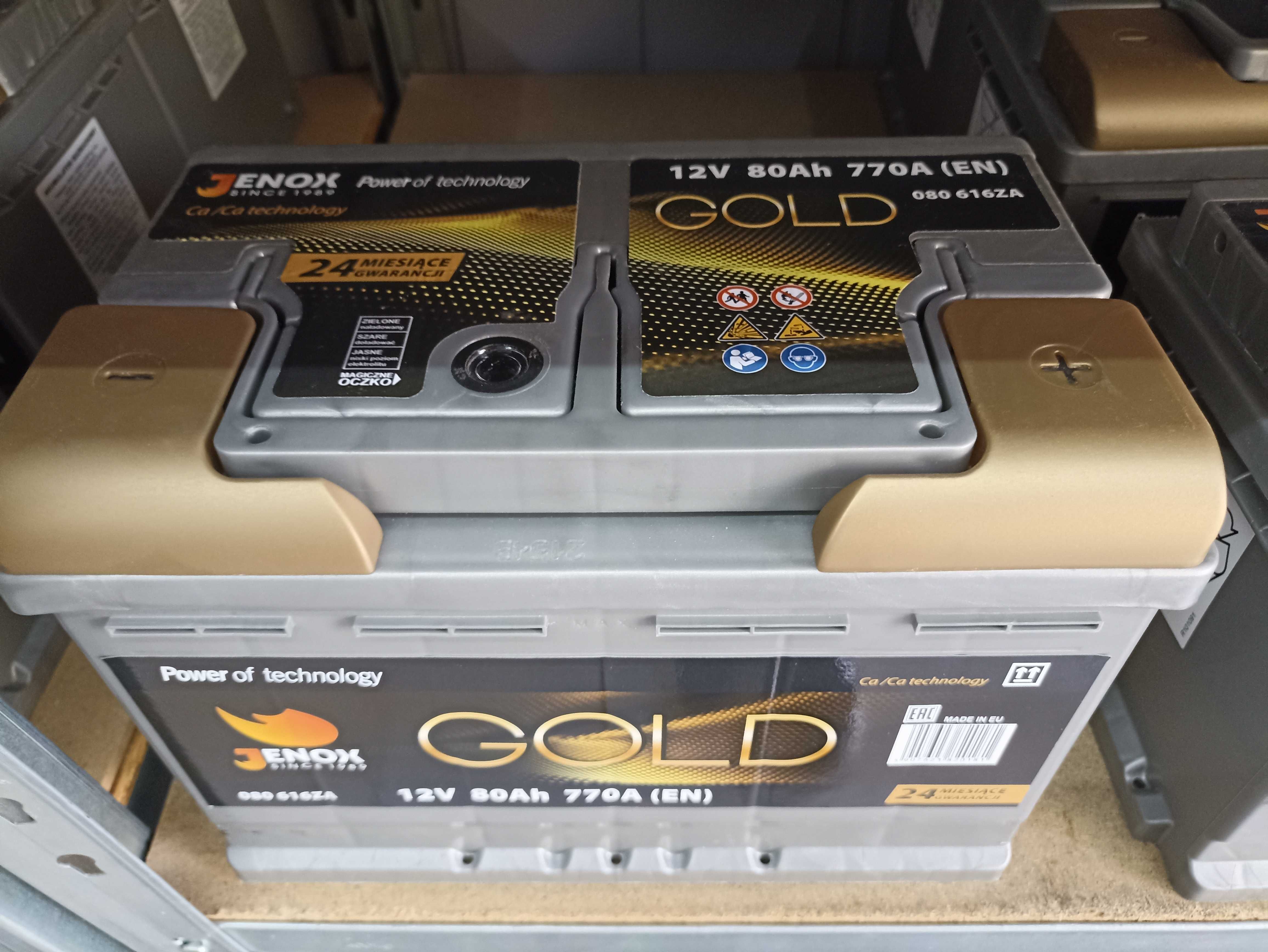 Akumulator 12V 80Ah 770A JENOX GOLD