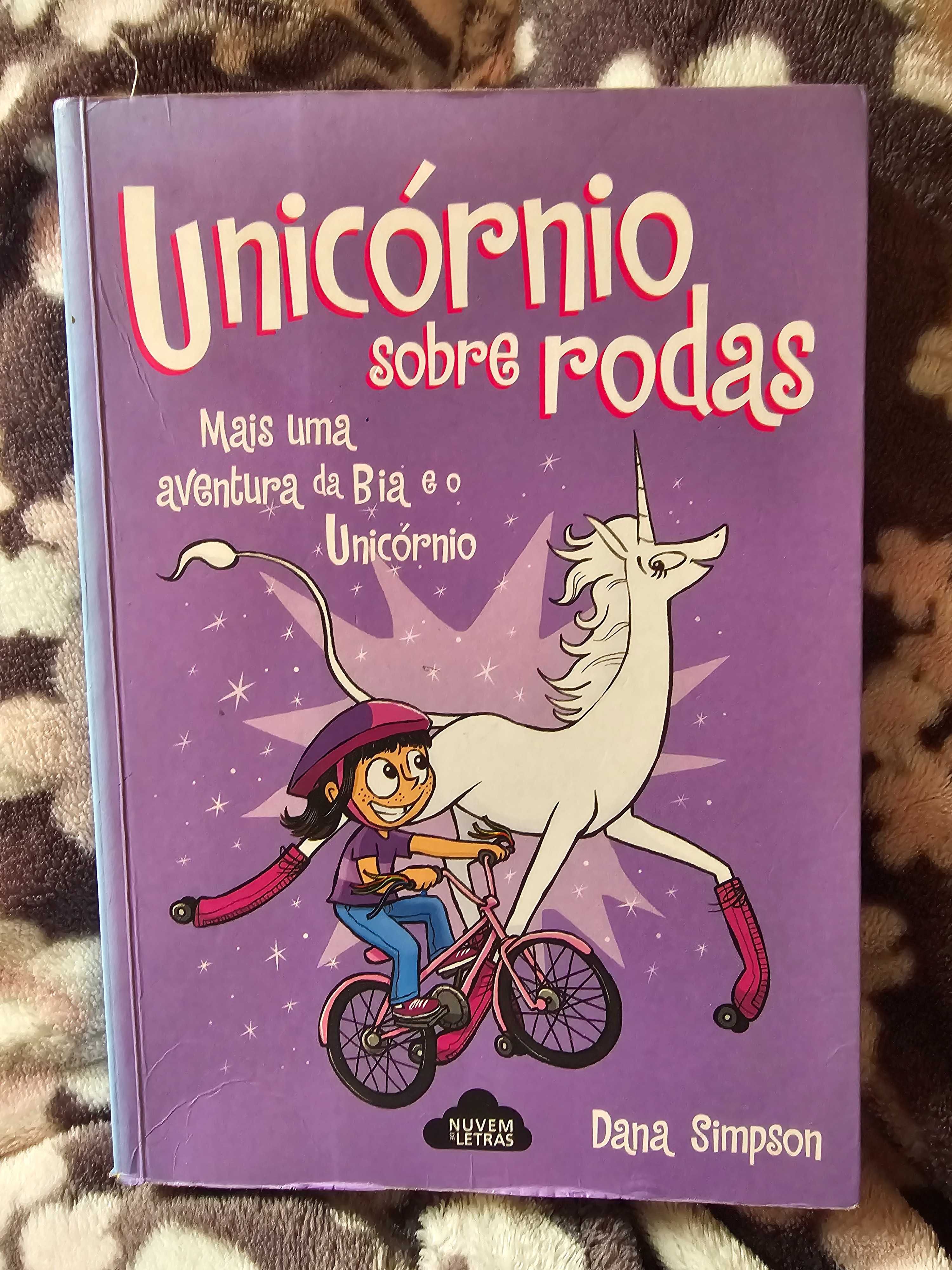 Unicórnio sobre rodas livro