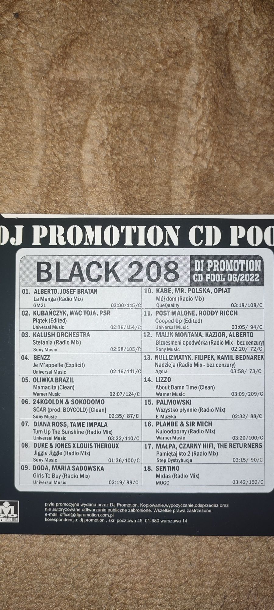 CD Pool Black DJ Promotion cały rok 2022