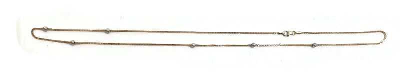 Wyrób jubilerski - Złoty łańcuszek p.585 3,44g. 61cm