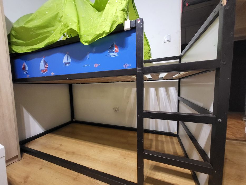 Łóżko piętrowe KURA ikea. Dwustronne
