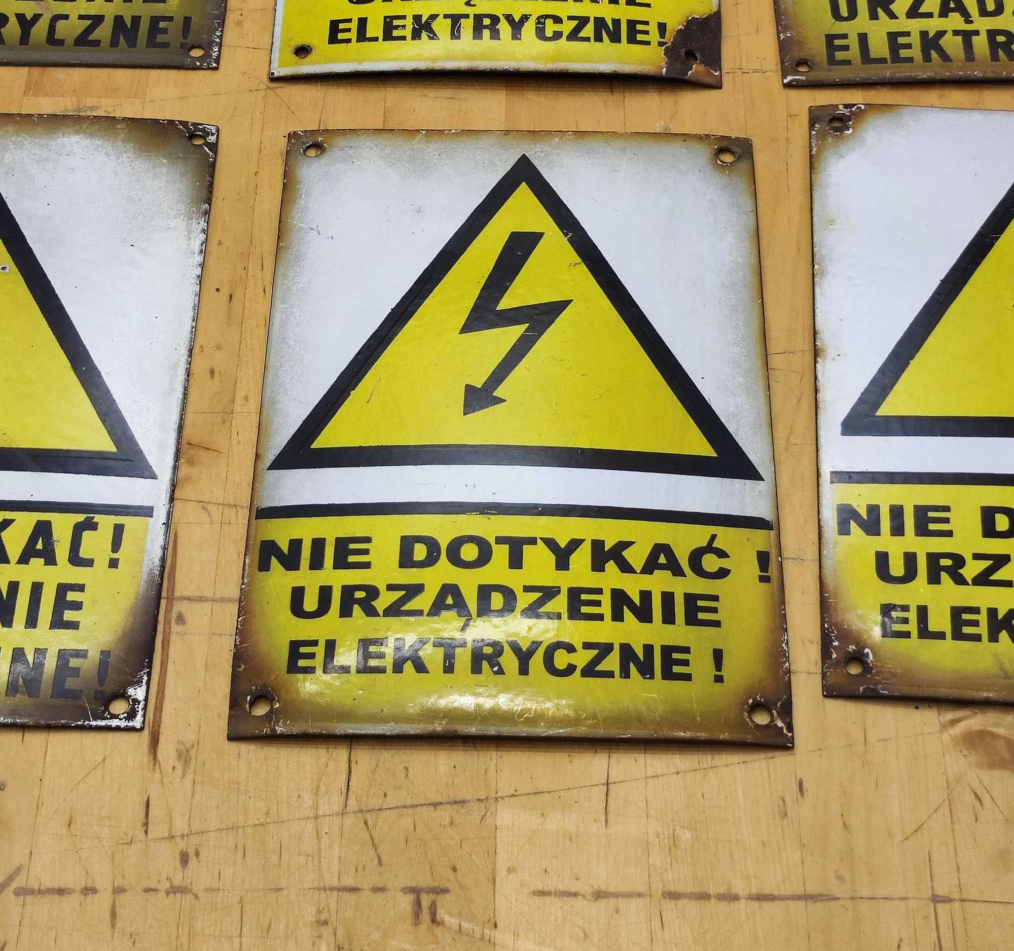 Tablica emaliowana wysokie napięcie [117]