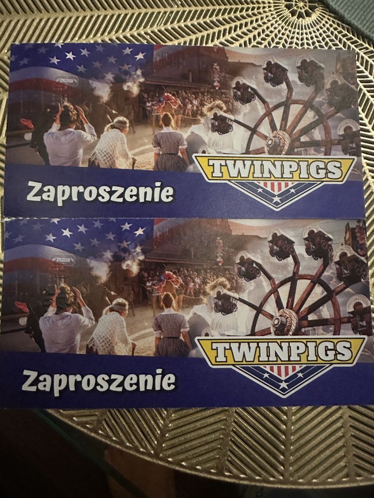 Bilety Twinpigs 2 szt. Zapraszam