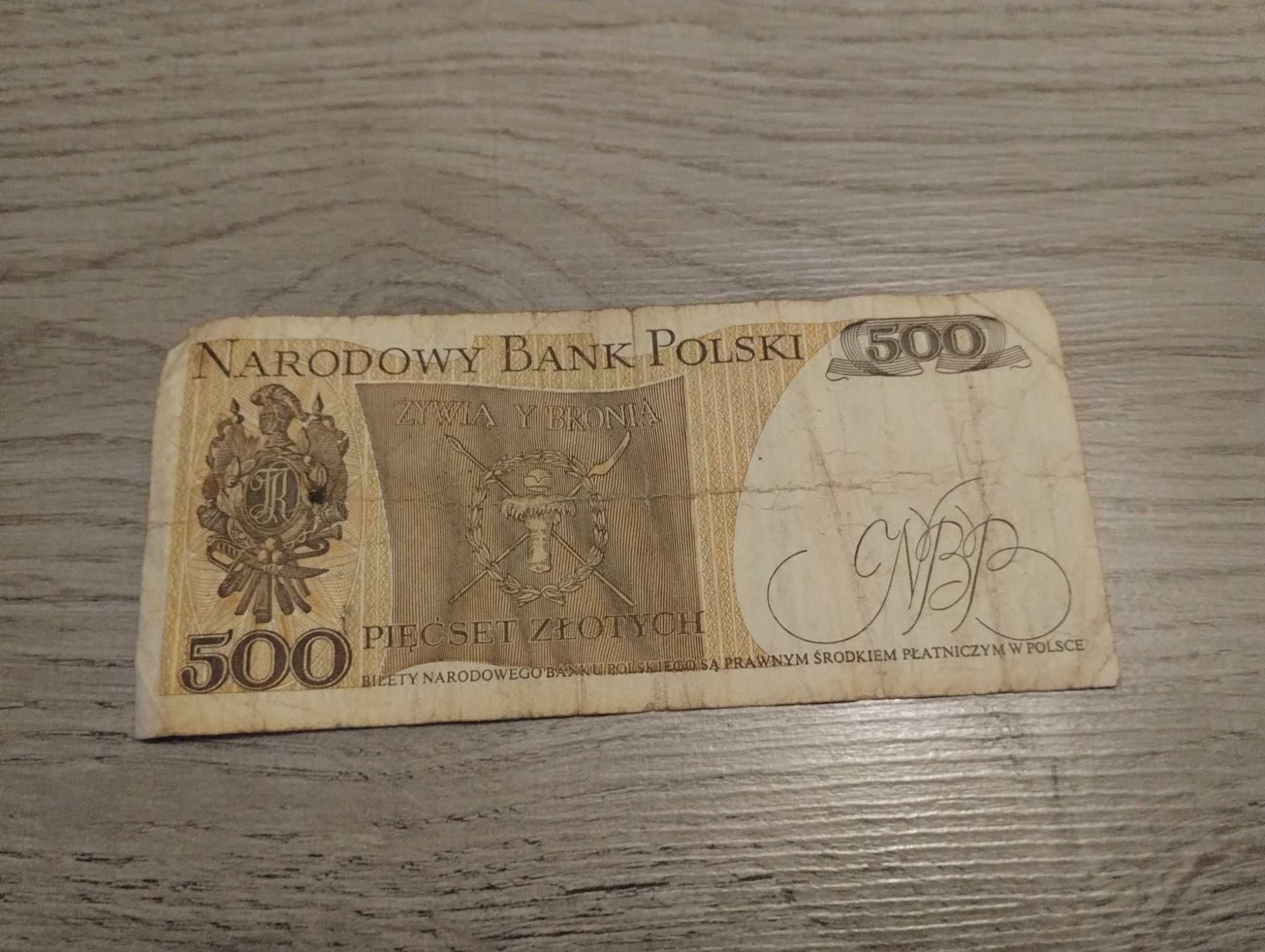 Banknot 500 Złotych PRL