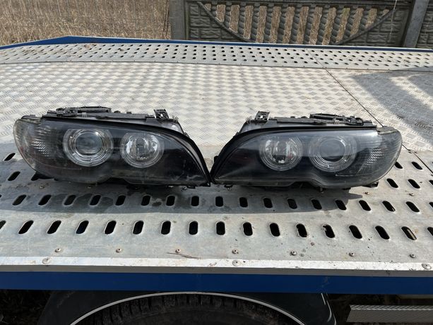 Reflektor lampa lewa prawa BMW E46 coupe cabrio lift angel eyes ringi