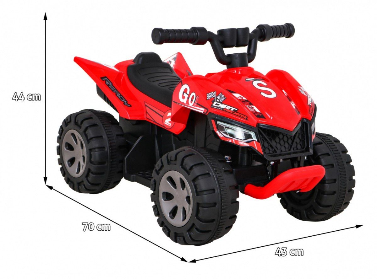jeździk quad na akumulator Quad THE FASTEST Czerwony