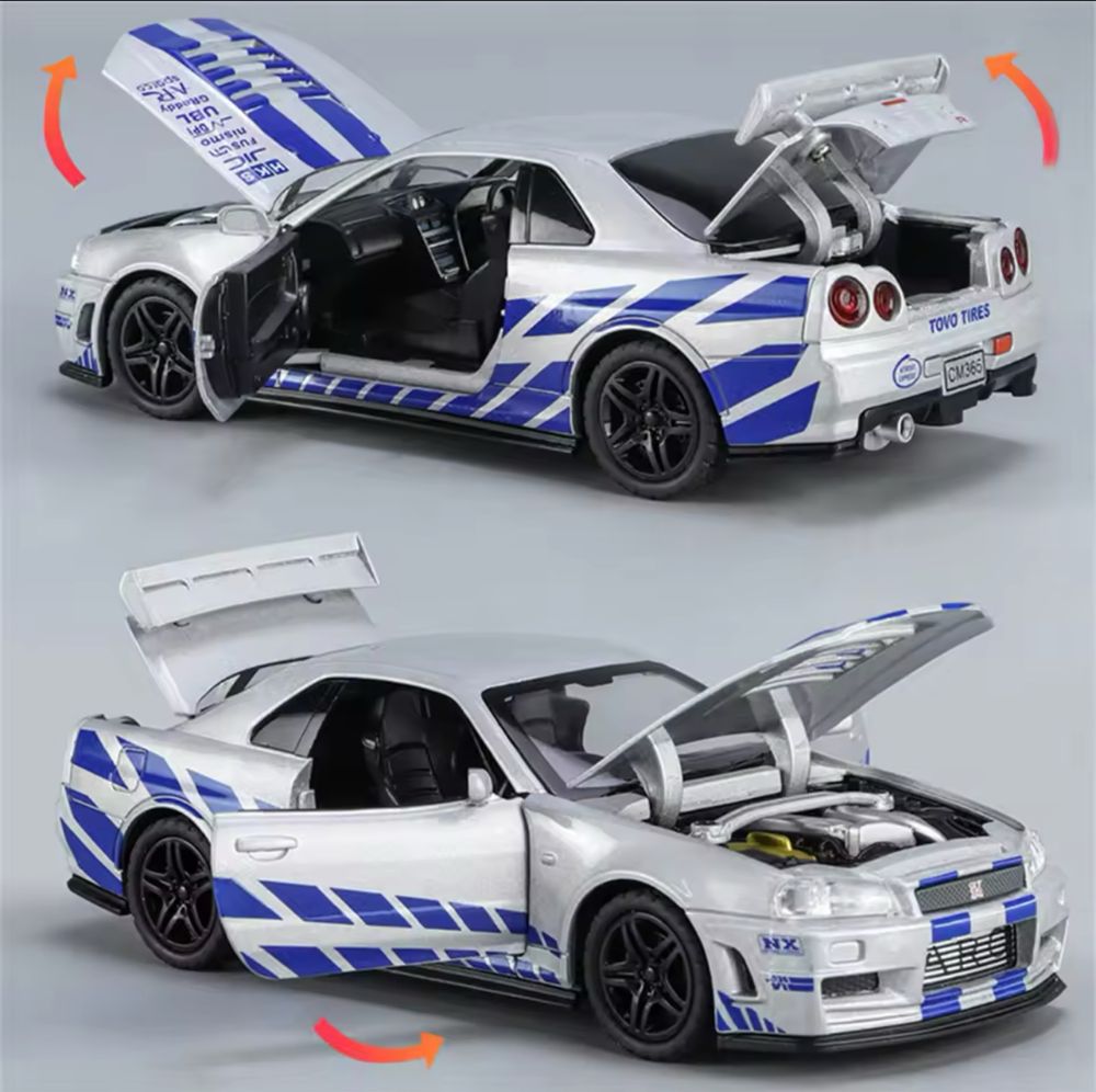 Autko Skyline GTR R34 Dekoracja Zabawka Prezent świąteczny Chłopiec