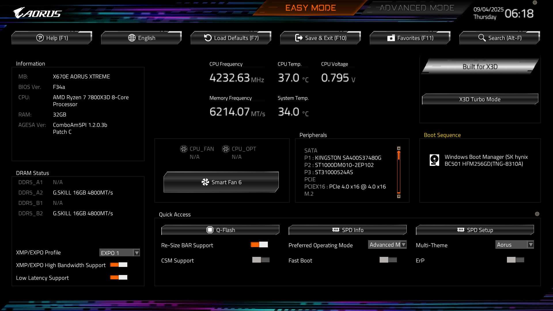 Процесор AMD RYZEN 7800X3D