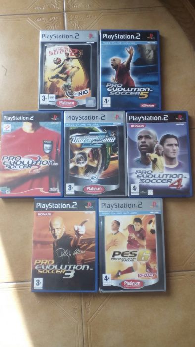 PS 2 com jogos e volante