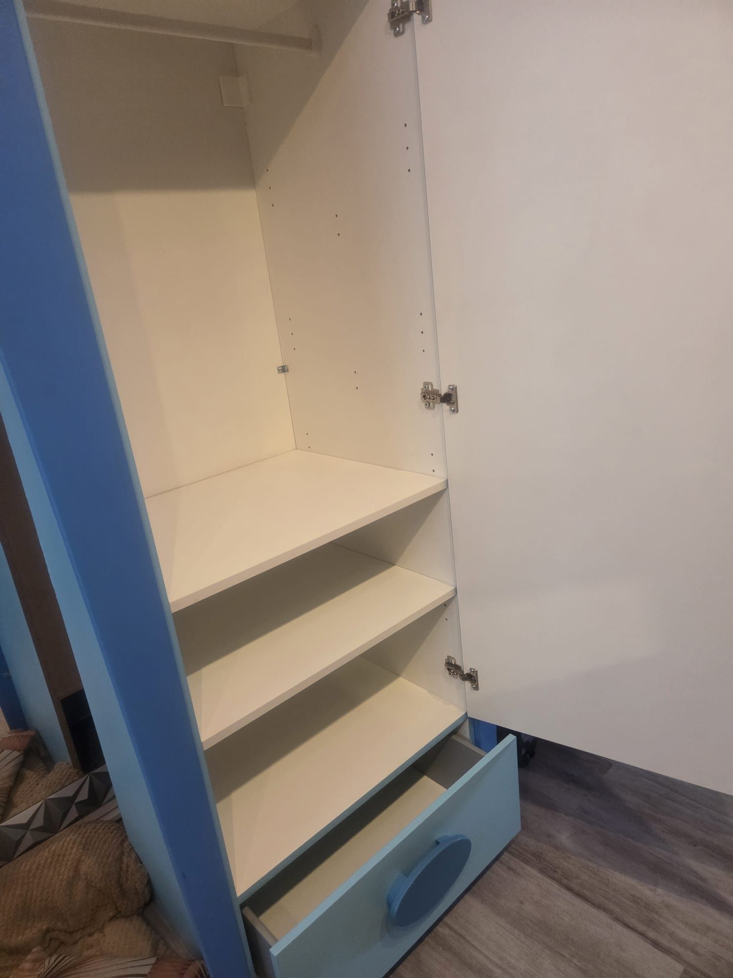 Okazja! Ikea Mammut szafa półki niebieska pokój dziecięcy