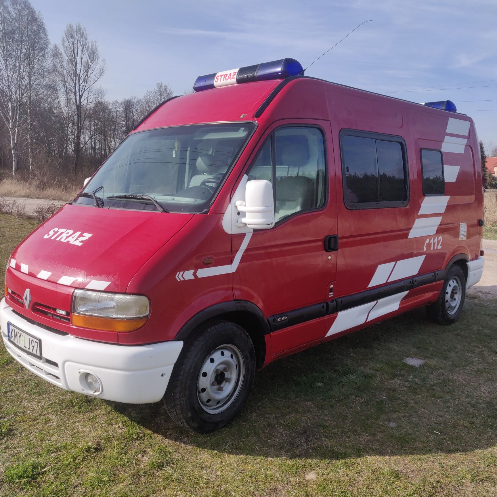 Renault Master kamper specjalny straż ITD 7 osobowe