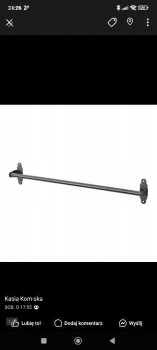 Dwa relingi Ikea 60cm