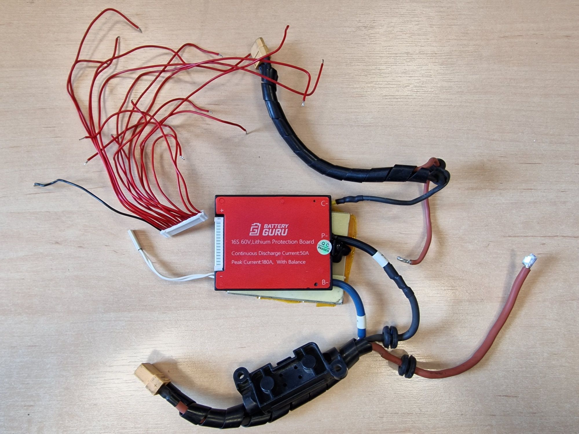 BMS Guru 16s 60v 50A, 180A w szczcie, do baterii lilion z balanserem