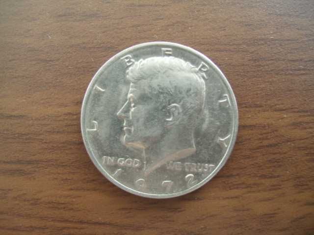 Монета 50 центов США, half dollar USA, fifty cent, 1972 г.