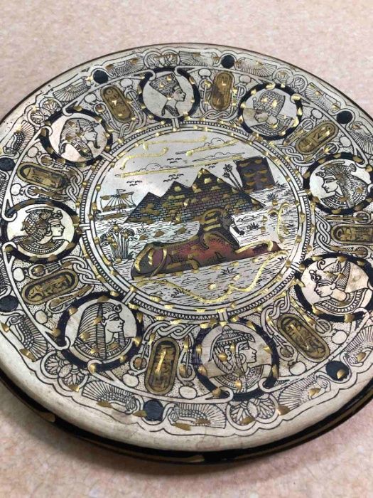 Сувенирная коллекционная тарелка гравировка Египет/Egypt 20 см
