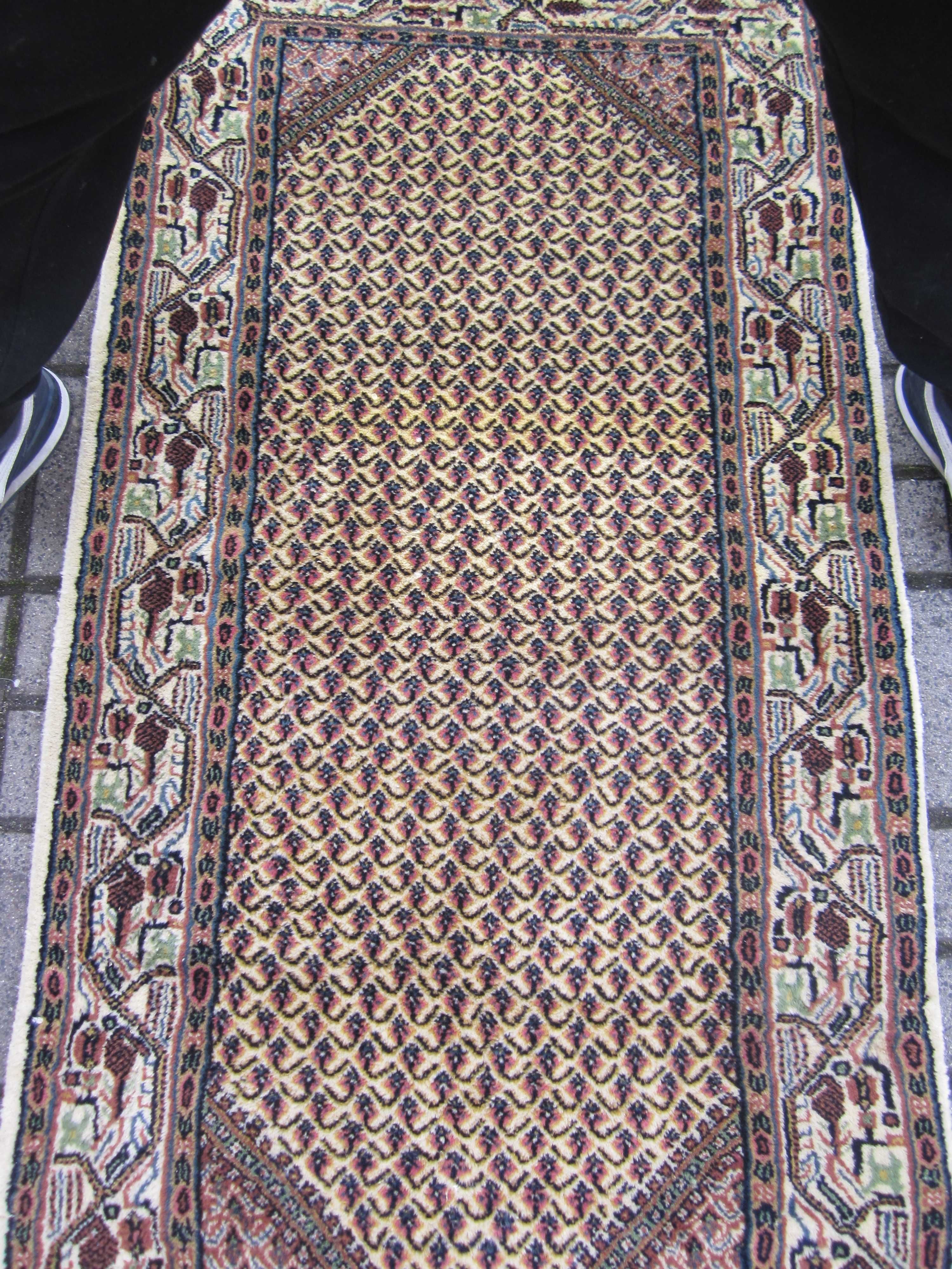 dywan dywanik wełniany ręcznie tkany WYczYSZczONY